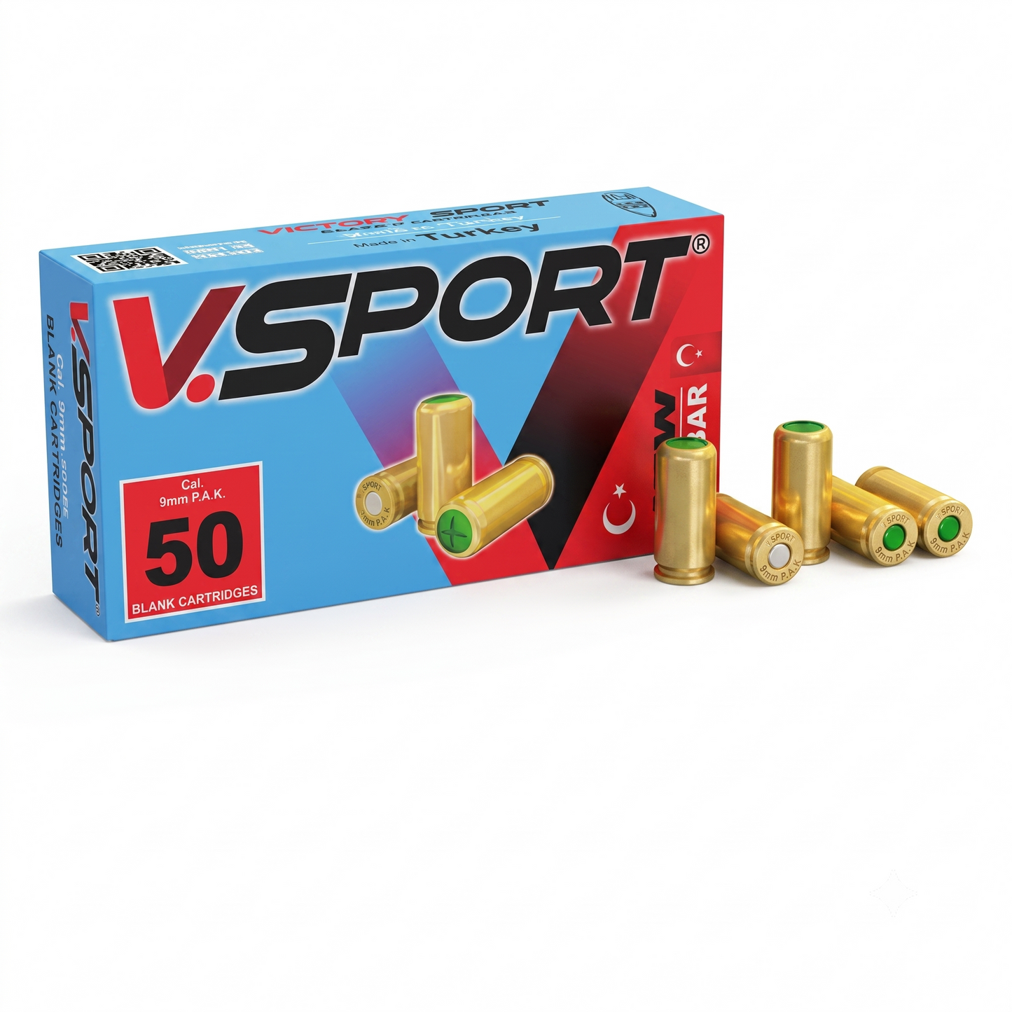V.SPORT Blank Ammo 9MM P.A.K