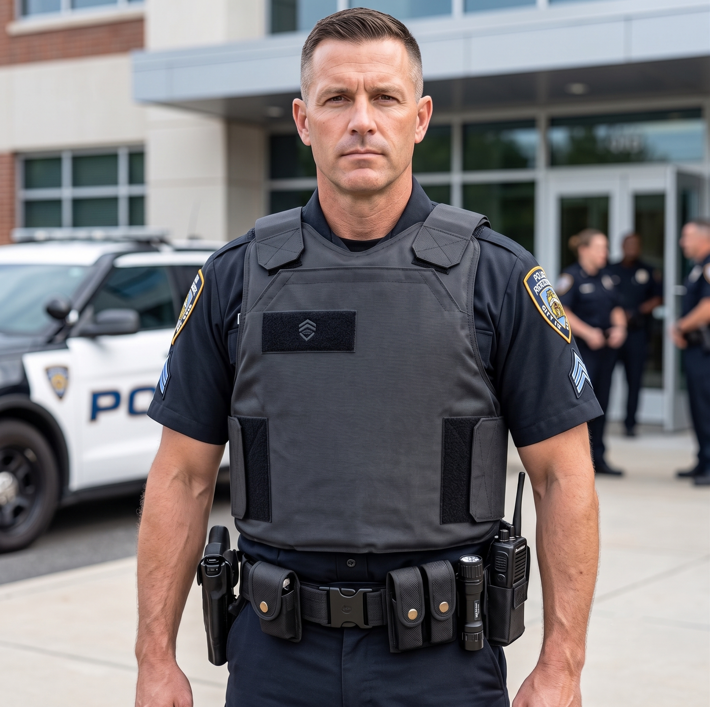 Tactical Concealable Body Armour Vest – Black