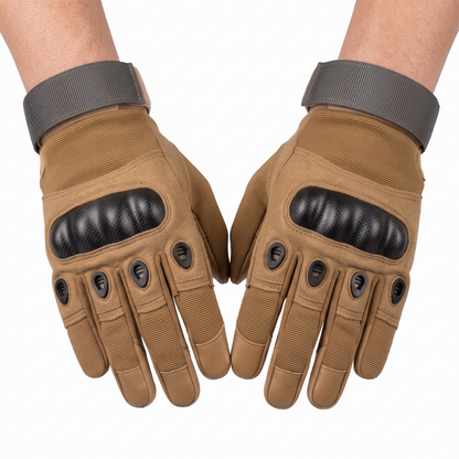 Tactical Full-Finger Gloves - Black | Khaki