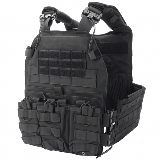 Tactical Gear Black MOLLE Combat Vest