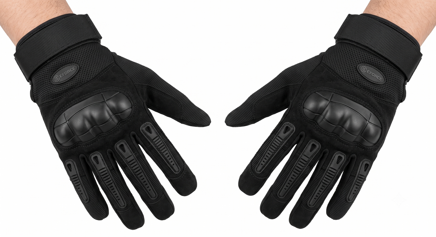 Tactical Full-Finger Gloves - Black | Khaki