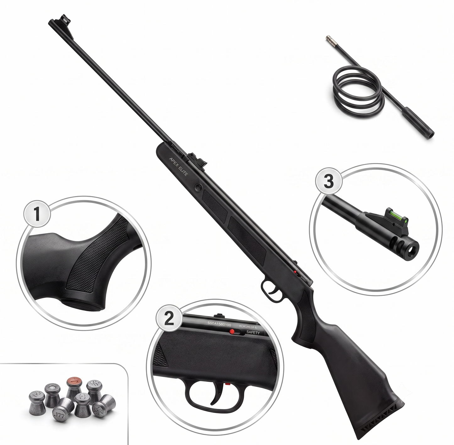 Beeman Black Bear Air Rifle – 5.5mm
