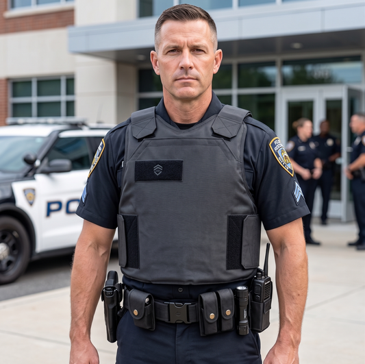 Tactical Concealable Body Armour Vest – Black